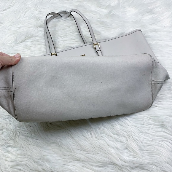 Michael Kors Jet Set Travel Extra Small Carryall Tote Bag Saffiano Leather White - Picture 3 of 11